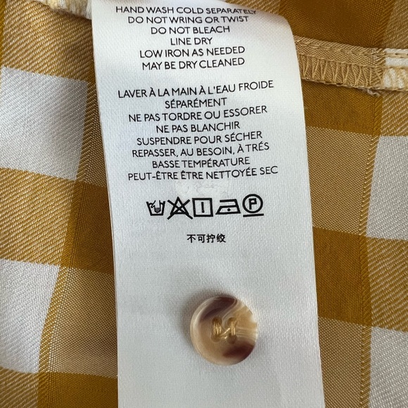 Maeve April Gingham Babydoll Blouse - Picture 6 of 10